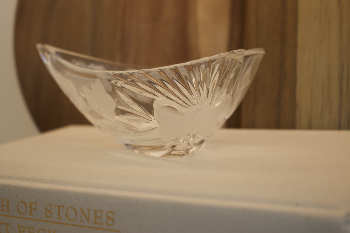 Vintage Anne Hutte Bleikristall Crystal Heart Dish