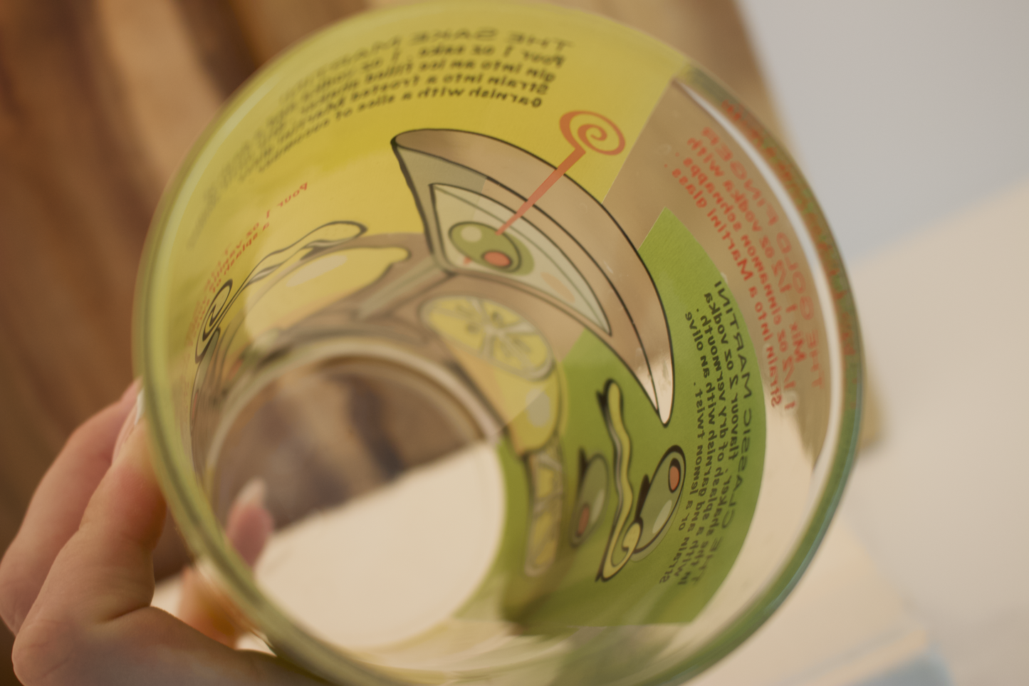 Vintage Joie De Vivre Martini Recipe Tumbler