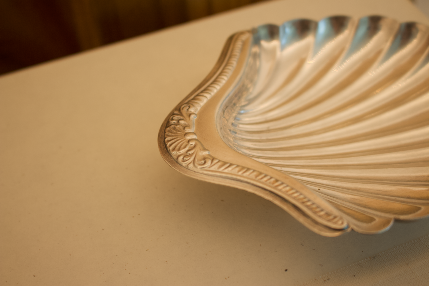 Vintage Shell Footed Caviar Dish