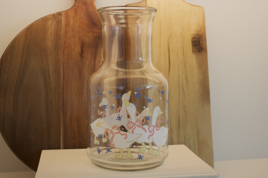 Vintage Libbey's Mother Goose Glass Carafe