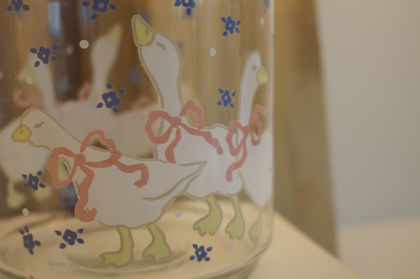 Vintage Libbey's Mother Goose Glass Carafe
